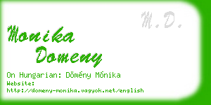 monika domeny business card